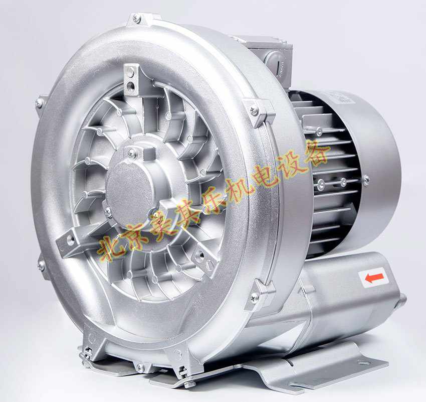 220v/370w高压鼓风机侧面图