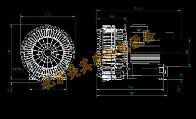 高压鼓风机cad简图