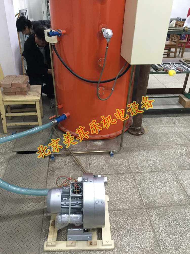 4GH双叶轮风机试运行调试中