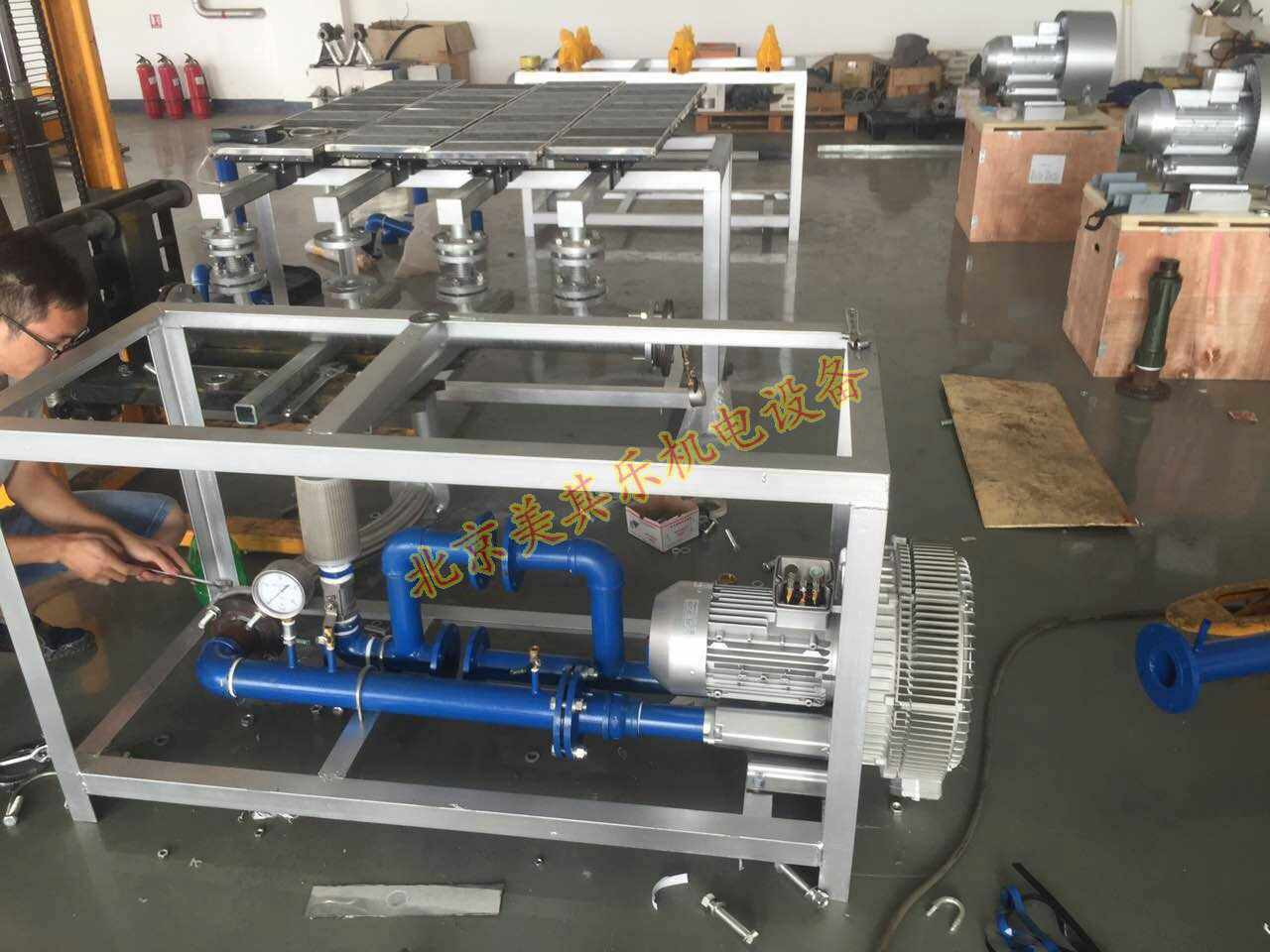 5.5kw双叶轮高压风机用于增压传送系统