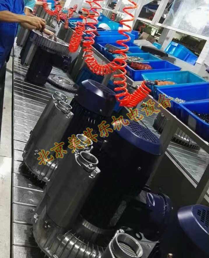 防爆高压鼓风机生产流水线